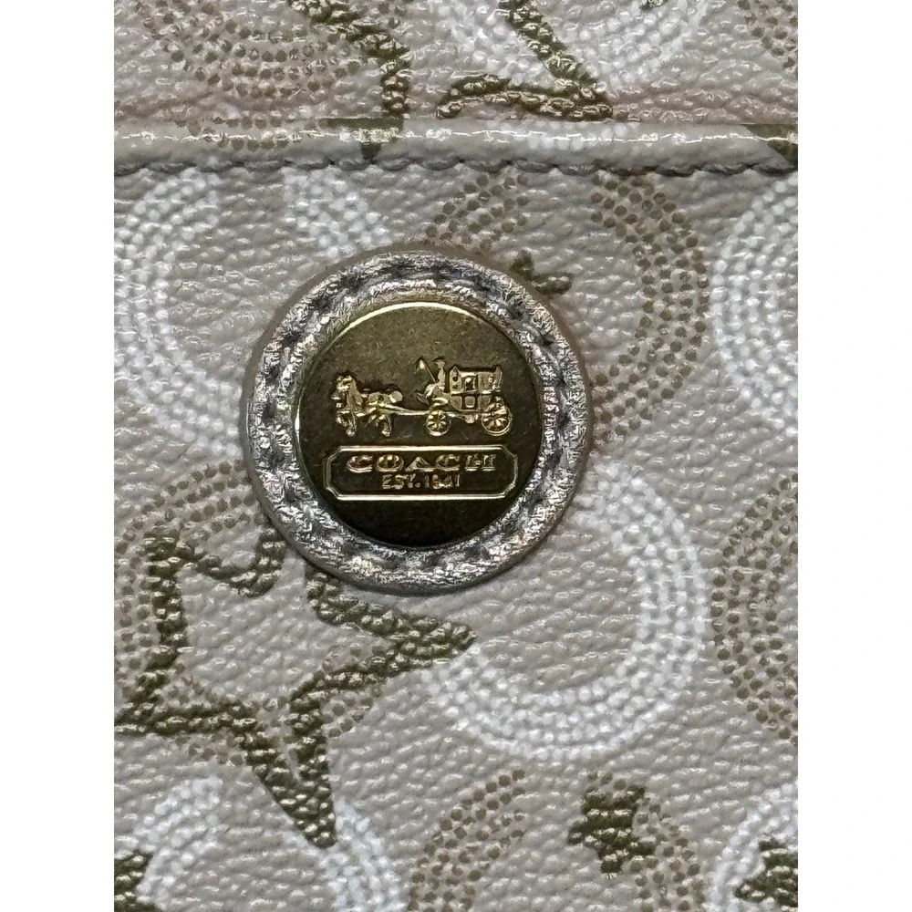 Coach Waverly Snow Queen Universal Tech Tablet Case Gold Cream Stars Padded Y2K
